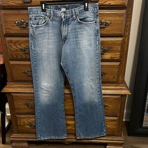 Lucky Brand Dungarees FENDER JEANSMen's Relaxed Fit Light Blue Jeans